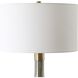 Rhine 27.25 inch 150.00 watt Light and Dark Brown and Smoke Gray Seeded Glass with Antique Brass Table Lamp Portable Light