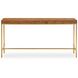 Moran 60 inch Burl Veneer and Gold Console Table