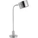 Mendel 34 inch 100.00 watt Polished Nickel and White Marble Desk Lamp Portable Light