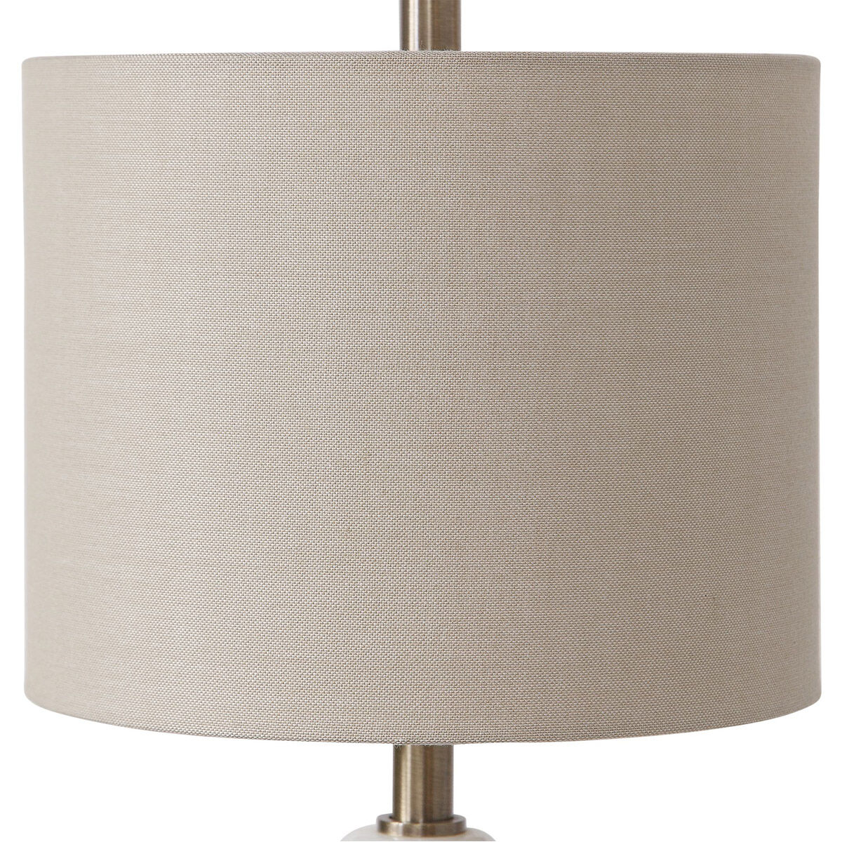 Natania 35 inch 100 watt Plated Brass Buffet Lamp Portable Light