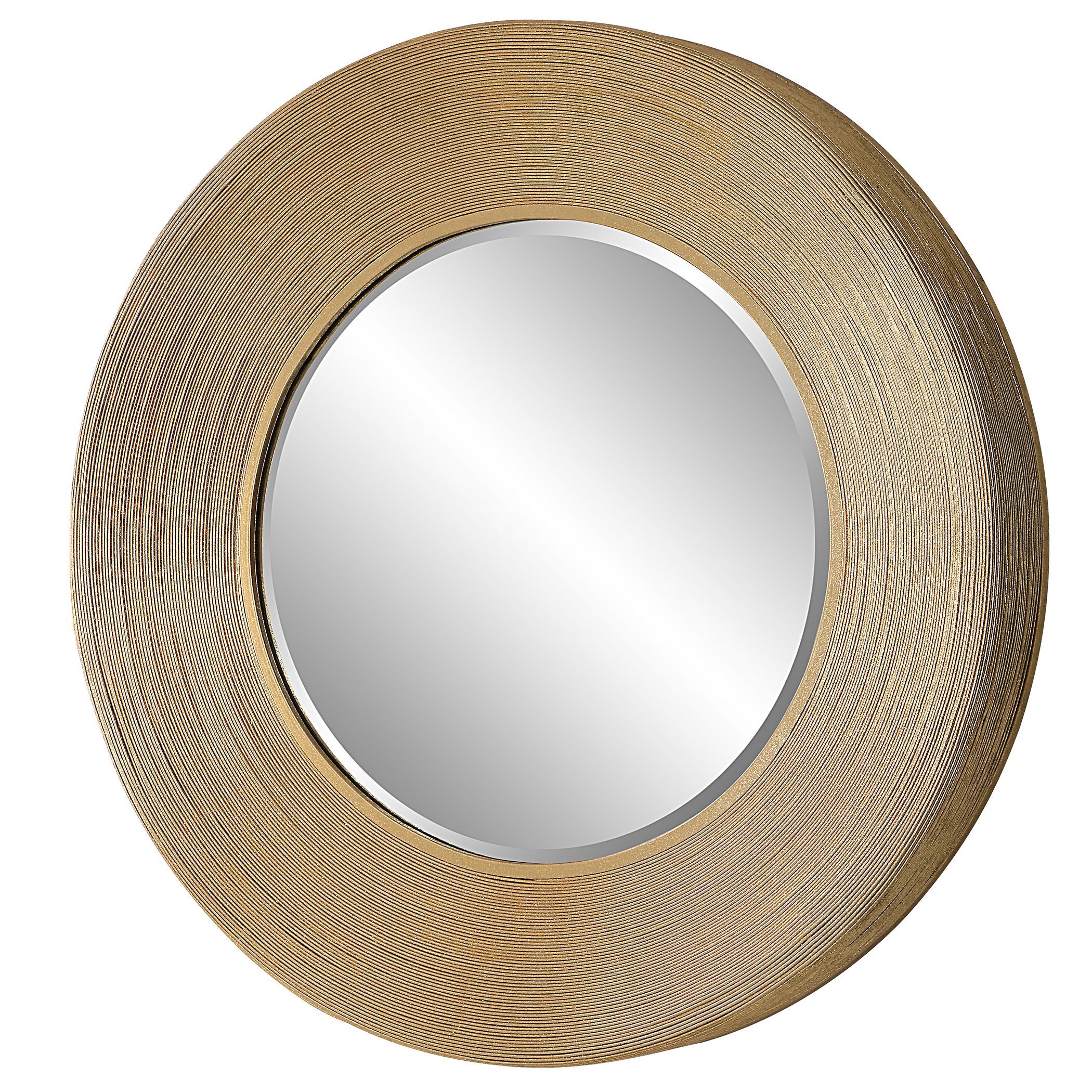 Archer 35 X 35 inch Metallic Gold Leaf Mirror