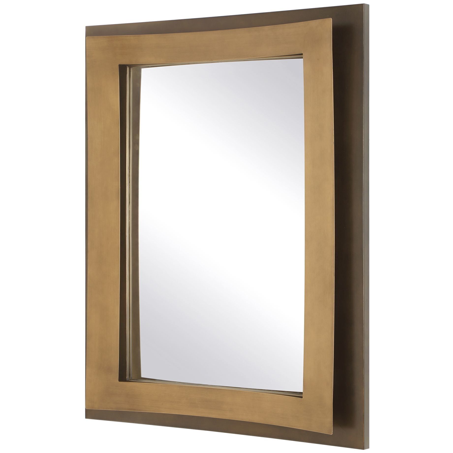 Around The Bend 44.88 X 35.38 inch Golden Bronze Mirror