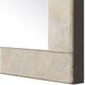 Pave 35.38 X 23.63 inch Travertine and Golden Bronze Mirror