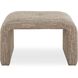 Leora Caramel and Gray Boucle Bench