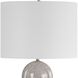 Dapple 29.5 inch 150.00 watt White Dapple on Dark Chocolate and Brushed Antique Brass Table Lamp Portable Light