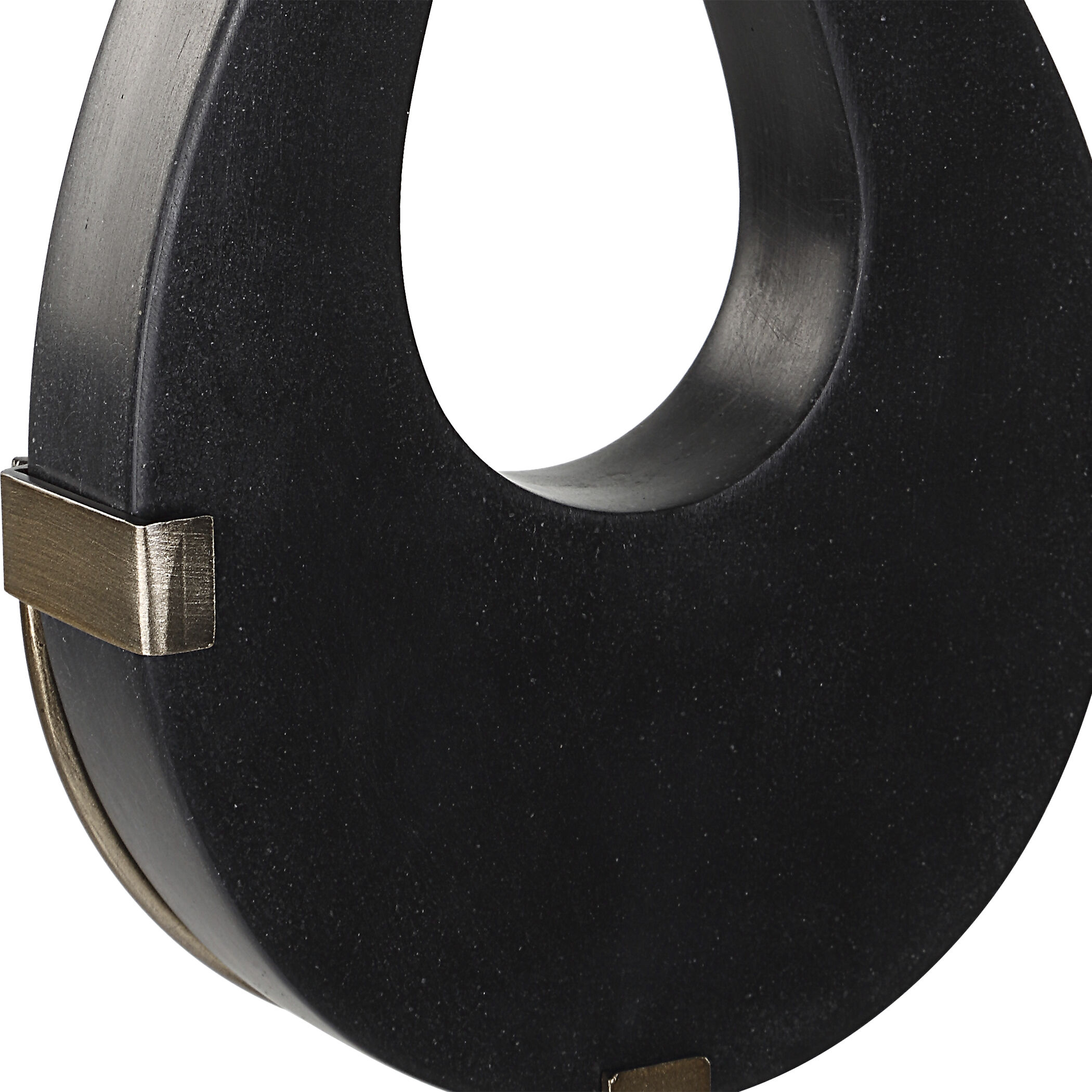 Black 24.25 X 7.25 inch Sculptures, Set of 2