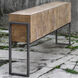 Nevis 60 inch Light Oatmeal and Aged Iron Sofa Table