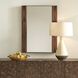 Macario 40 X 30 inch Walnut Veneer and Antique Gold Mirror