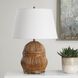 Reed 25 inch 150.00 watt Aged Rattan with Warm Honey Stain and Antique Brass Table Lamp Portable Light