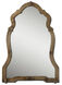 Agustin 42.5 X 30 inch Light Walnut Stained Wood Wall Mirror