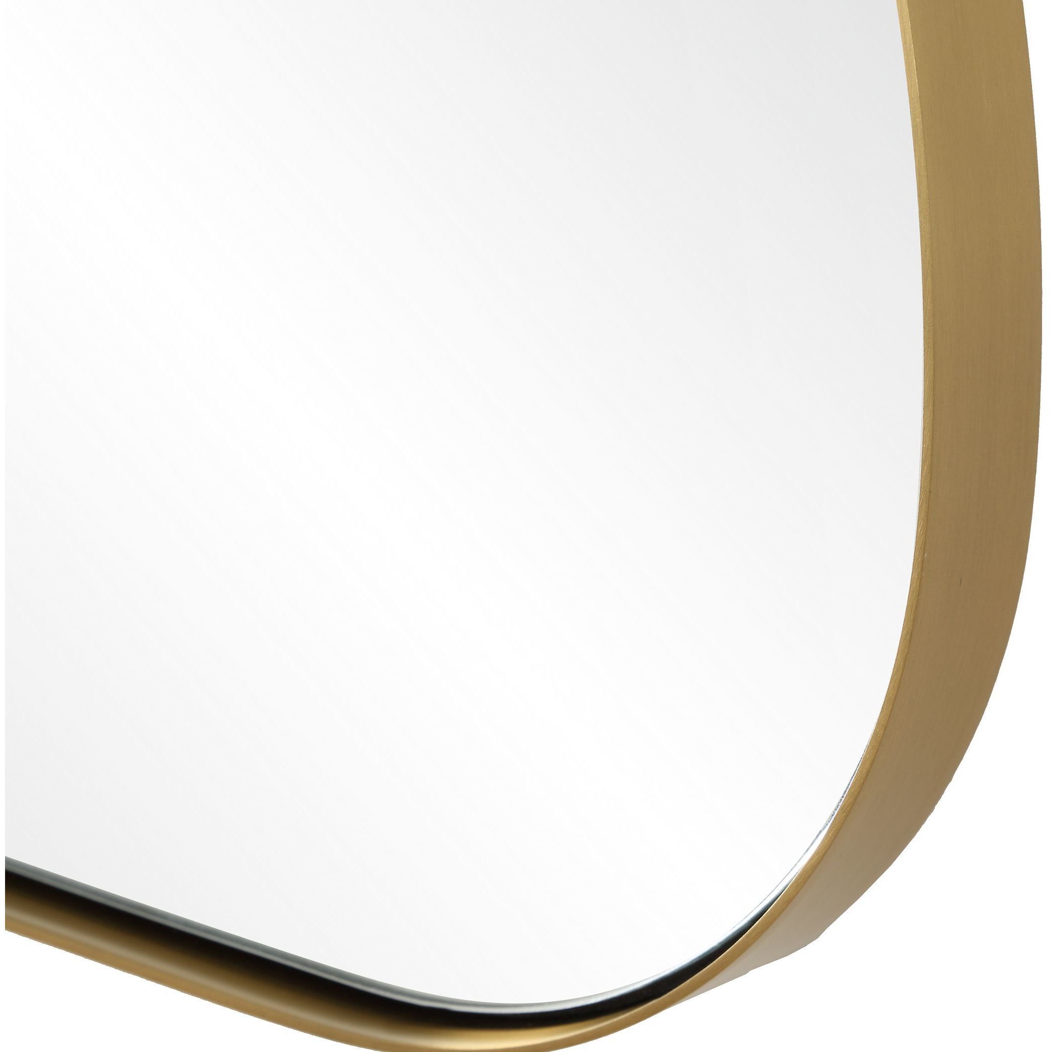 Talia 33 X 24 inch Plated Antique Brass Vanity Mirror