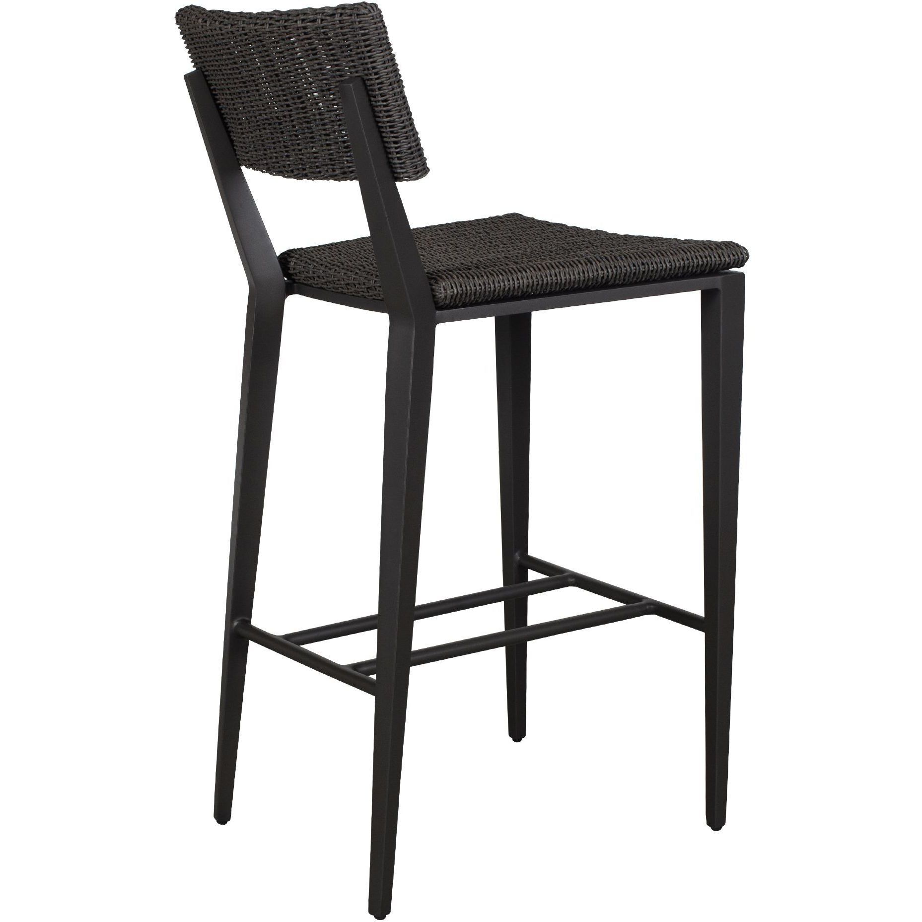 Calbas 42.25 inch Java Black and Mocha Outdoor Bar Stool