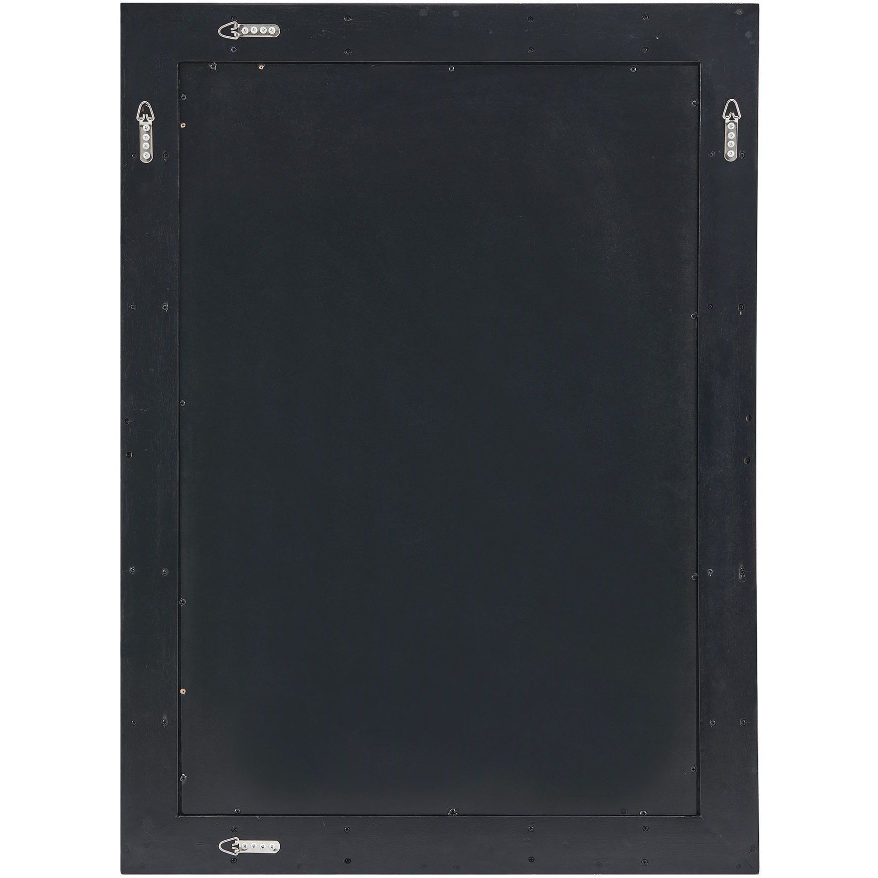 Diamond In The Rough 45 X 33 inch Dark Walnut Stain and Brass Mirror