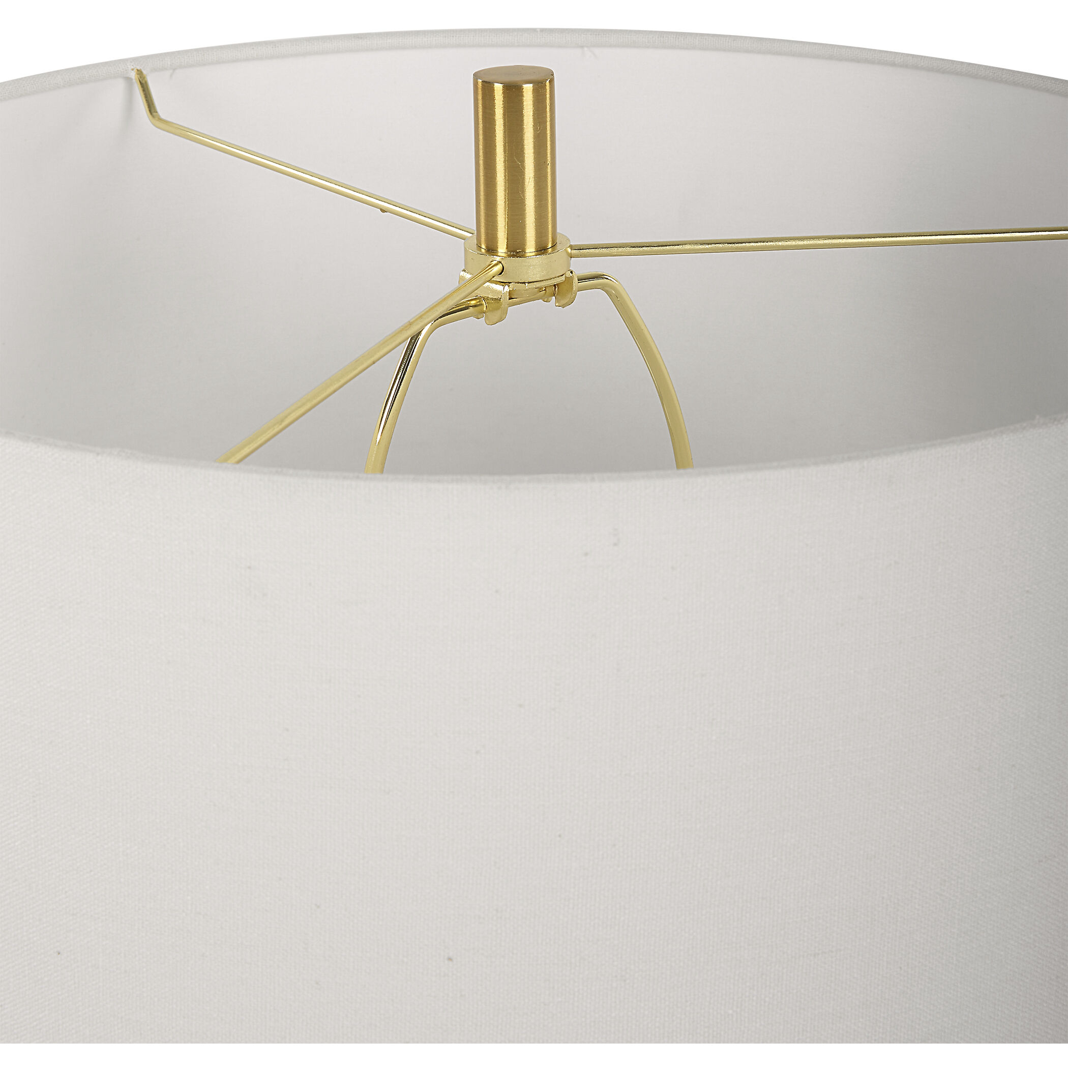 Three Rings 28.5 inch 150.00 watt Brushed Brass Table Lamp Portable Light