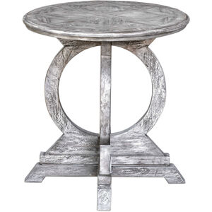 Maiva 26 X 24 inch Aged White Accent Table