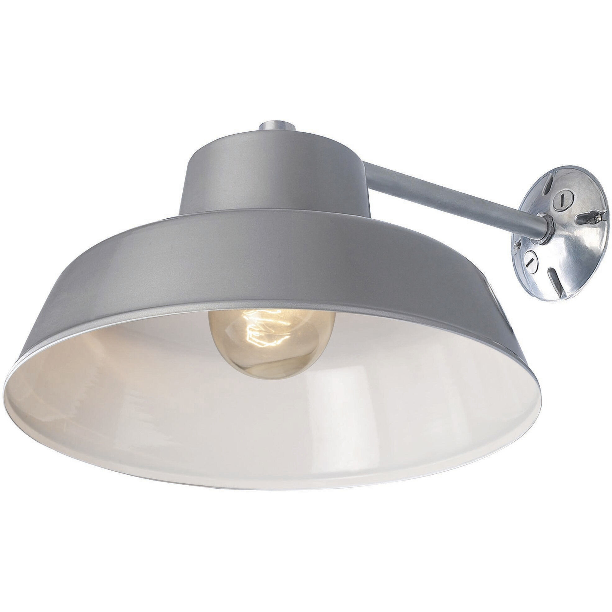 Madison 1 Light 8 inch Grey Barn Light