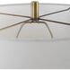 Threefold 29.75 inch 150.00 watt Black Stone and Antique Brass Table Lamp Portable Light