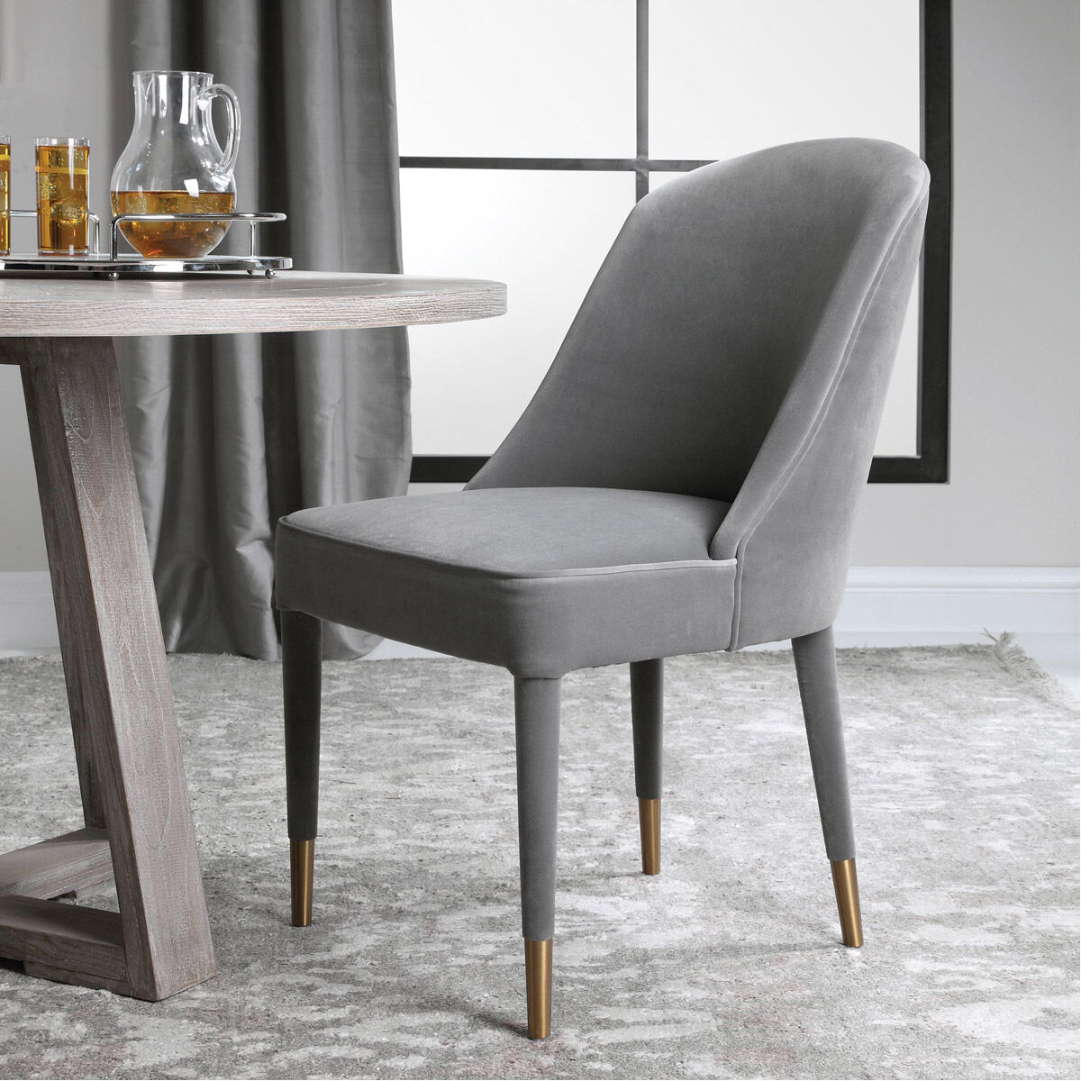 Armless velvet chair sales