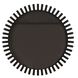 Jael 42.88 X 42.88 inch Satin Black and Polished Gold Mirror