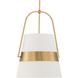 Harness 1 Light 15 inch Warm Brass Pendant Ceiling Light