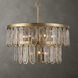 Aurelie 9 Light 28 inch Antique Brass Pendant Ceiling Light