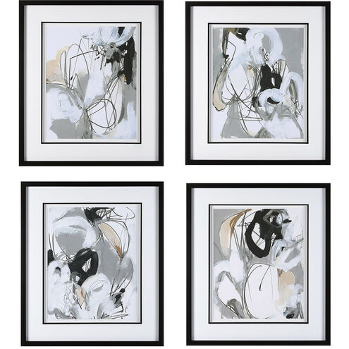 Tangled Threads 28 X 24 inch Framed Prints, Set of 4