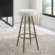 Braven 26 inch Metallic Gold with White and Gray Counter Stool