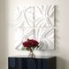 Snowdrift Fresh White Wall Decor, Set of 4