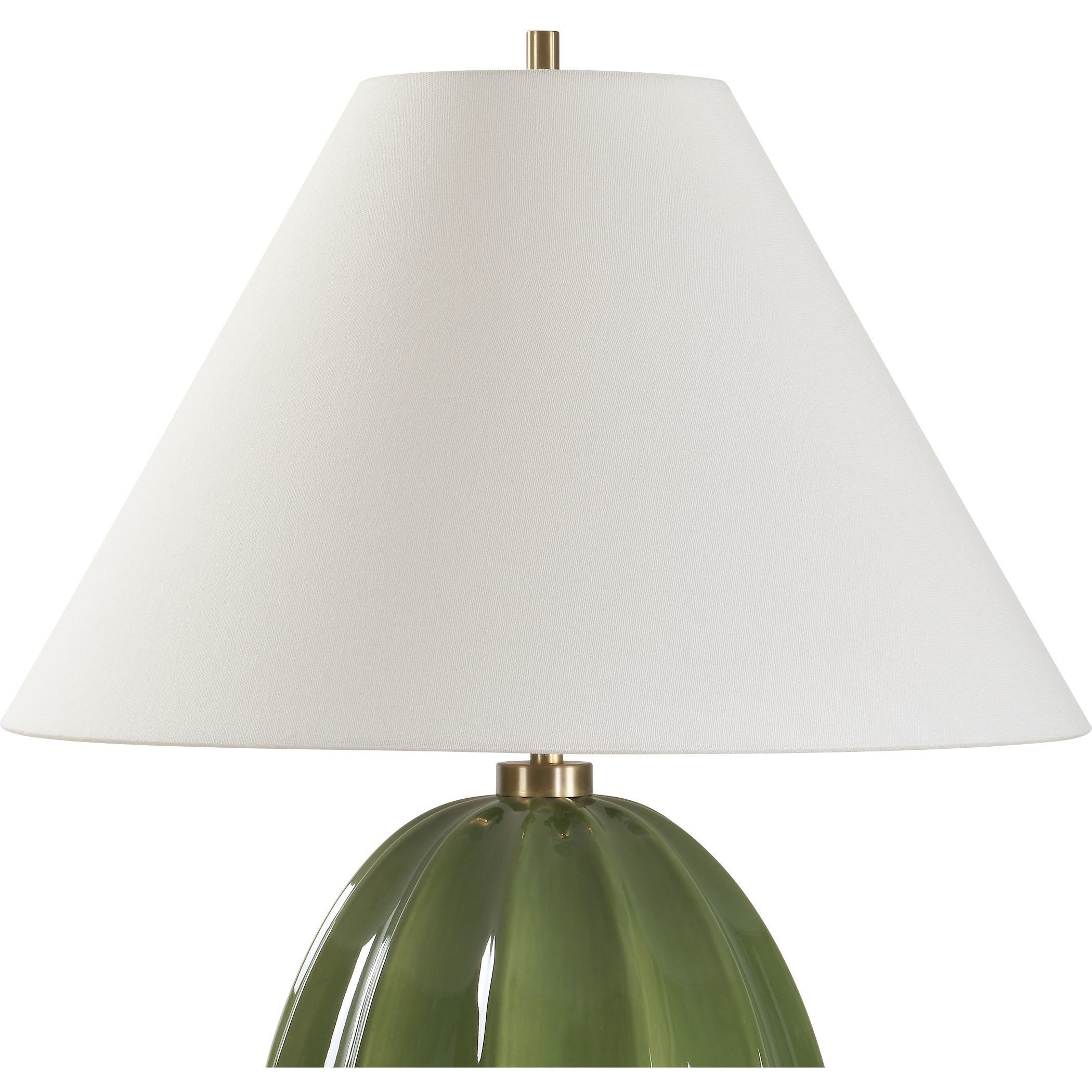 Renna 25.5 inch 150.00 watt Moss Green Glaze Table Lamp Portable Light
