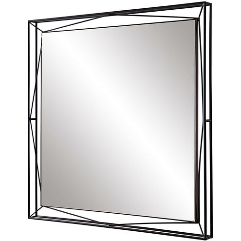 Entangled 36 X 36 inch Satin Black Mirror