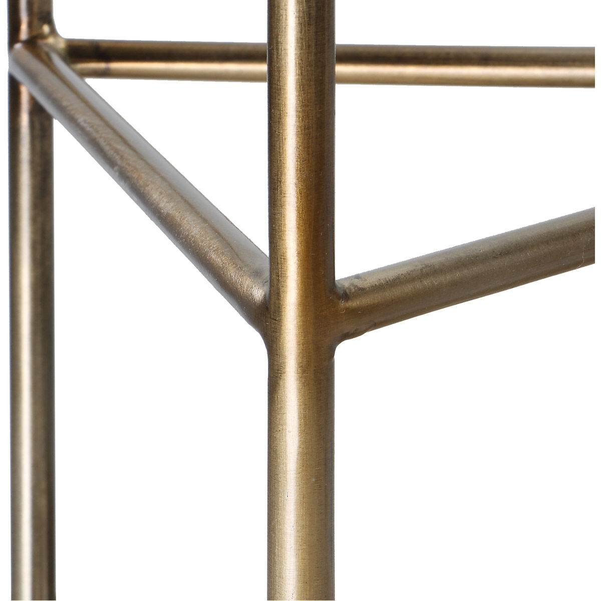 Giza 22 X 10 inch Brushed Gold and Glass Drink Table