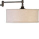 Lamine 62 inch 100 watt Dark Bronze Floor Lamp Portable Light