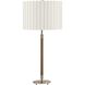 Iliana 30 inch 150 watt Dark Walnut and Antique Brass Table Lamp Portable Light