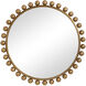 Cyra 44 X 44 inch Metallic Gold Leaf Wall Mirror
