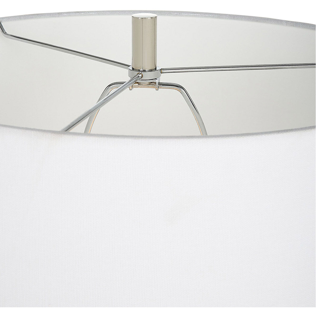 Clariot 32 inch 150.00 watt Blue and White Glaze with Polished Nickel Table Lamp Portable Light