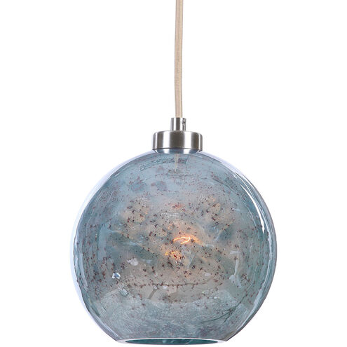 Gemblue 1 Light 9 inch Brushed Nickel Mini Pendant Ceiling Light