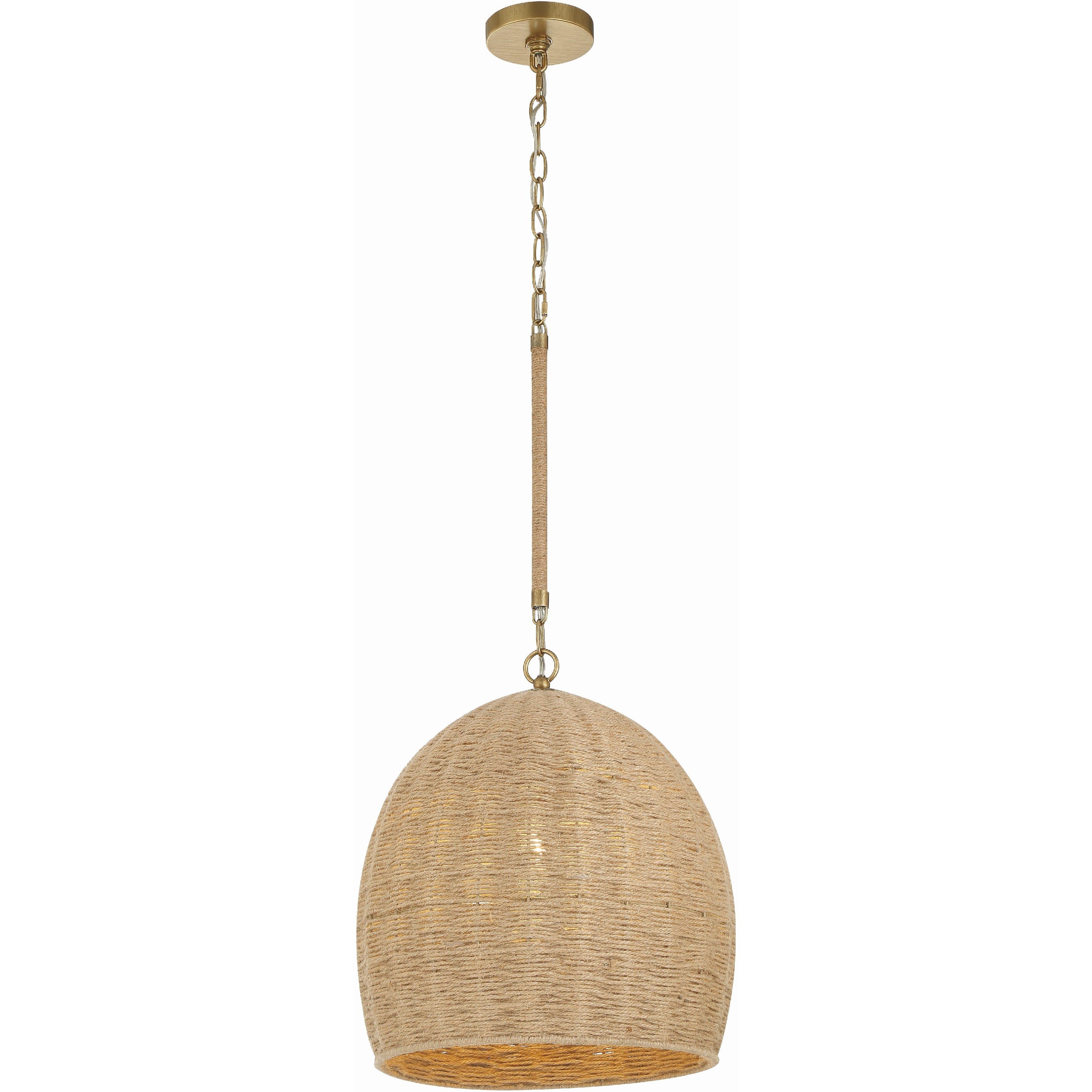 Jace 1 Light 15 inch Soft Gold Pendant Ceiling Light