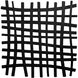 Gridlines Matte Black Wall Decor