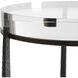 Midas 24.25 X 13.5 inch Dark Bronze and Crystal Accent Table
