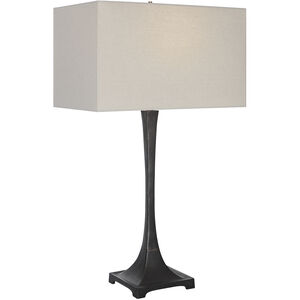 Reydan 30 inch 150.00 watt Rustic Black with Golden Highlights Table Lamp Portable Light
