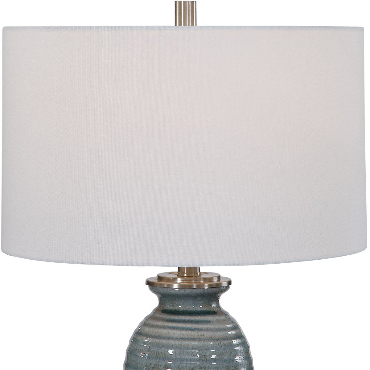 Zaila 28 inch 150 watt Light Blue Table Lamp Portable Light