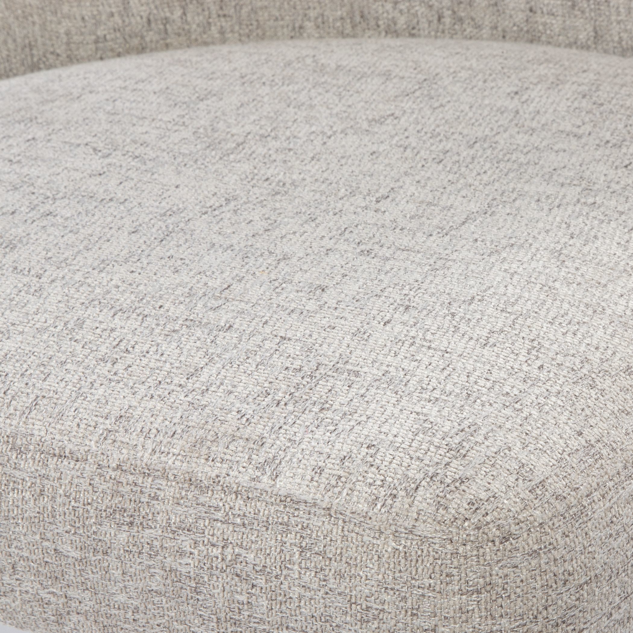 Bramwell Heathered Gray Polyester and Brushed Gold Dining Chair