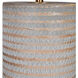 Monolith 29 inch 150.00 watt Frosted Pewter Gray and Antique Brass Table Lamp Portable Light