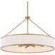Algiers 8 Light 30 inch Textured Soft Gold Pendant Ceiling Light