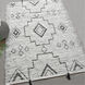 Raton 108 X 72 inch Charcoal Tribal Pattern Rug, 6ft x 9ft