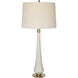 Marille 36 inch 150.00 watt Ivory Man-Made Stone and Brushed Brass Table Lamp Portable Light