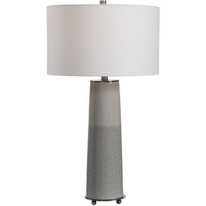 Abdel 31 inch 150.00 watt Two Tone Light Gray Glaze Table Lamp Portable Light