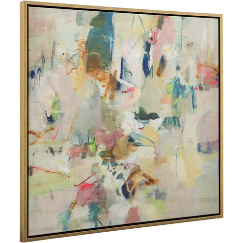 Party Time Bright and Neutral Tones Framed Abstract Art