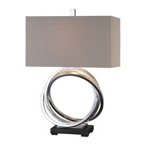 Soroca 28 inch 150 watt Silver Table Lamp Portable Light