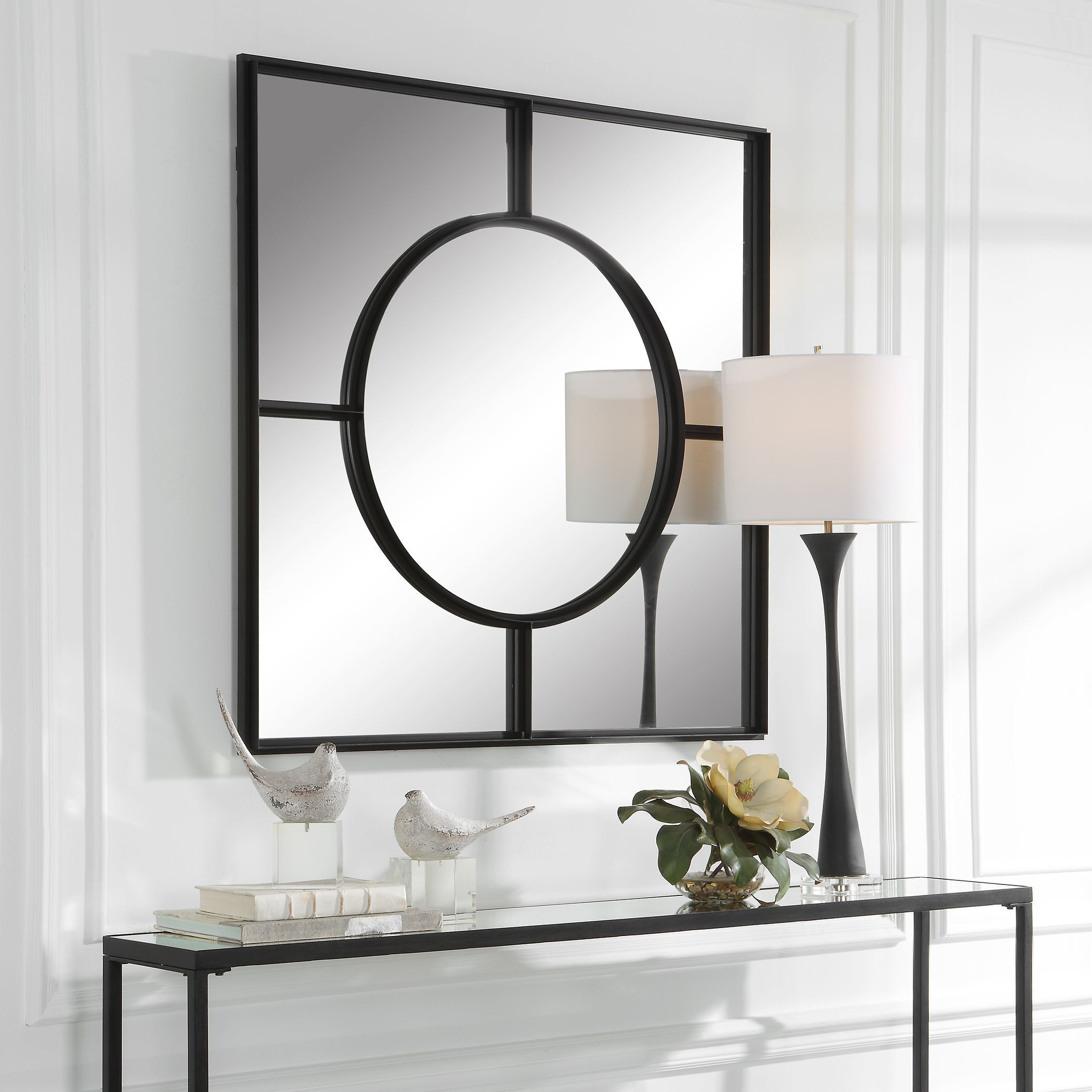 Spurgeon 39 X 39 inch Satin Black Mirror